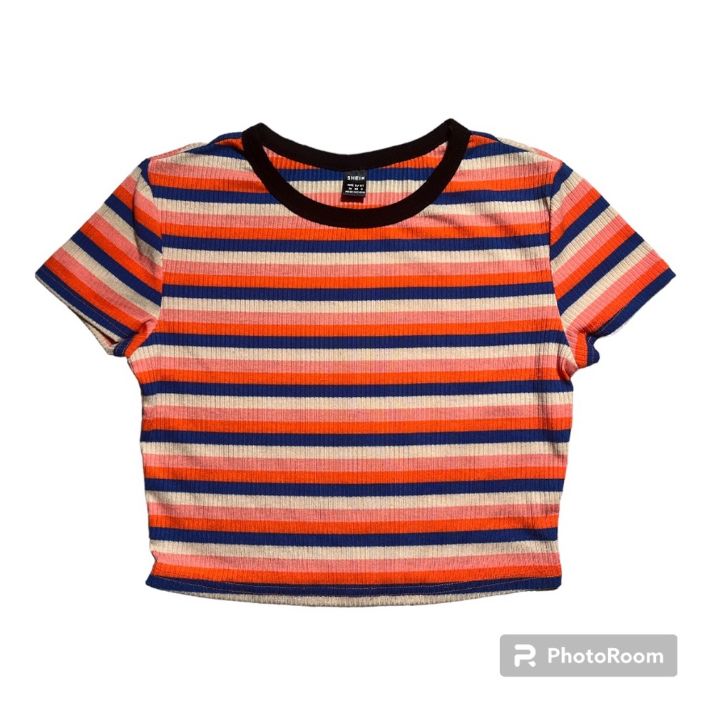 SHEIN Crop Top “Sunset” colors Girl size M medium